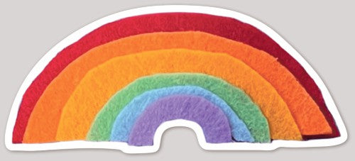 Rainbow Felt Sticker